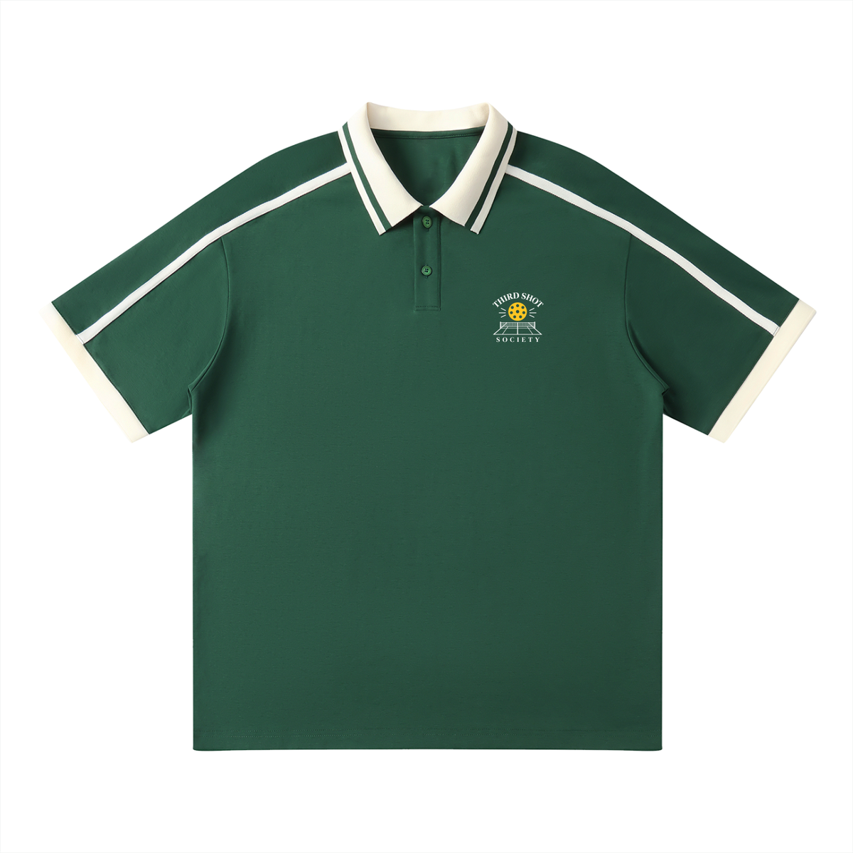Unisex Contrast Piping Polo Shirt
