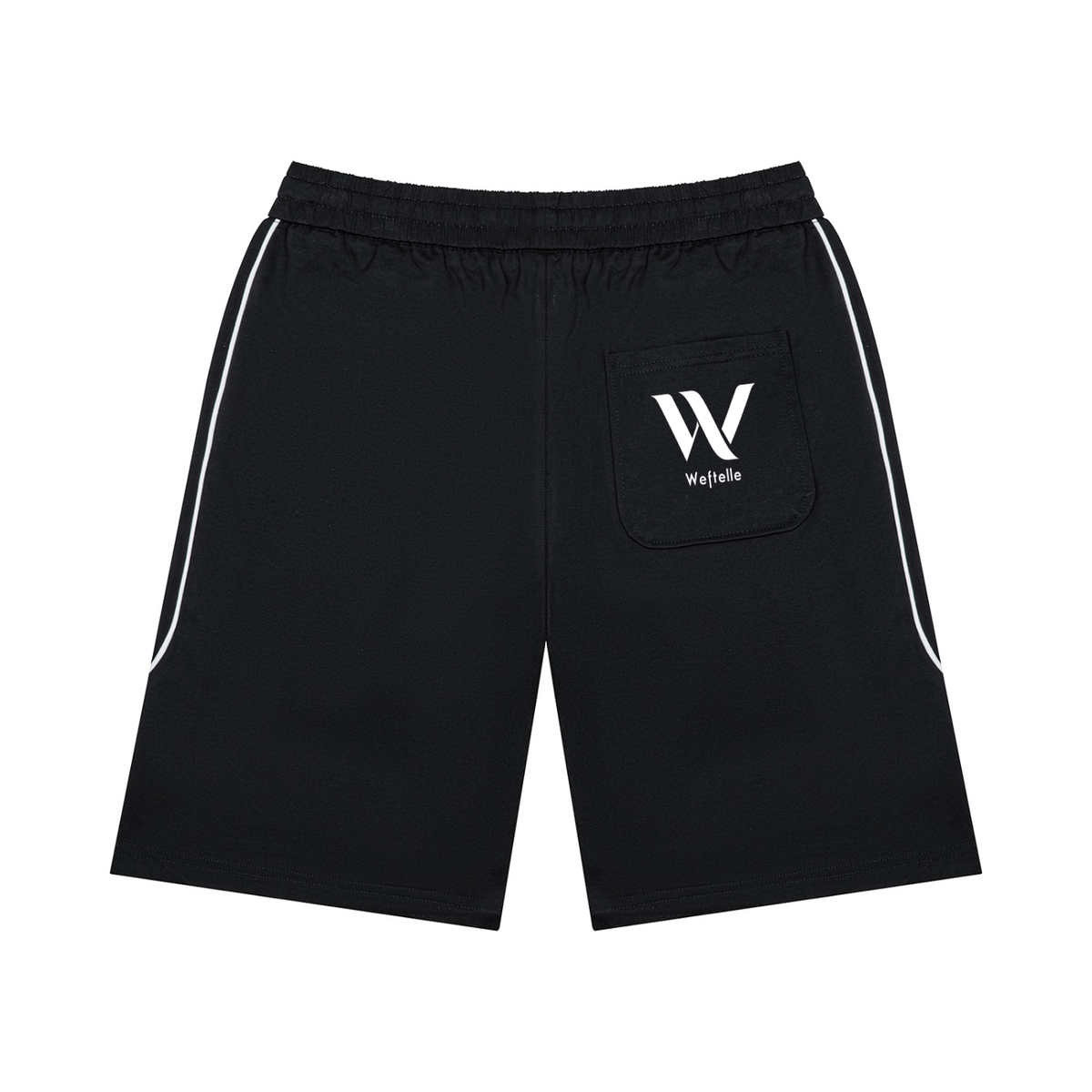 Unisex Piping Color Block Shorts
